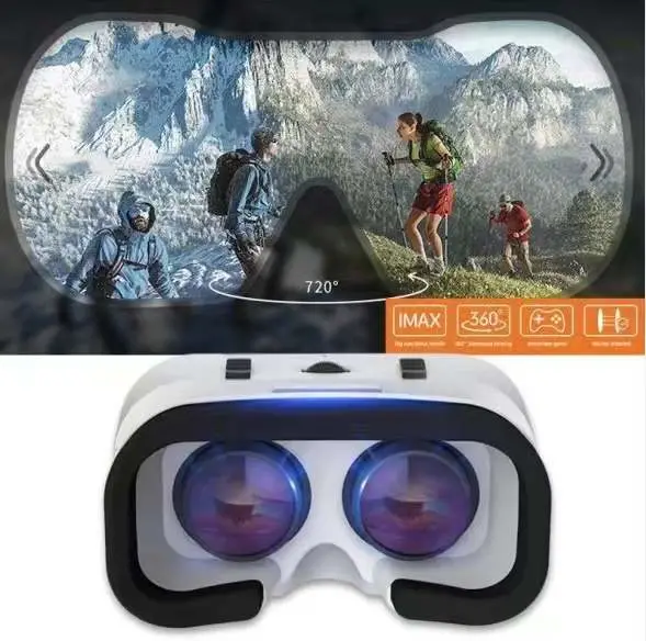 G05 Vr Shinecon Vr Glasses Universal Virtual Reality Glasses for Mobile Games 360 HD Movies Compatible with 4.7-6.53′′ Smartphone