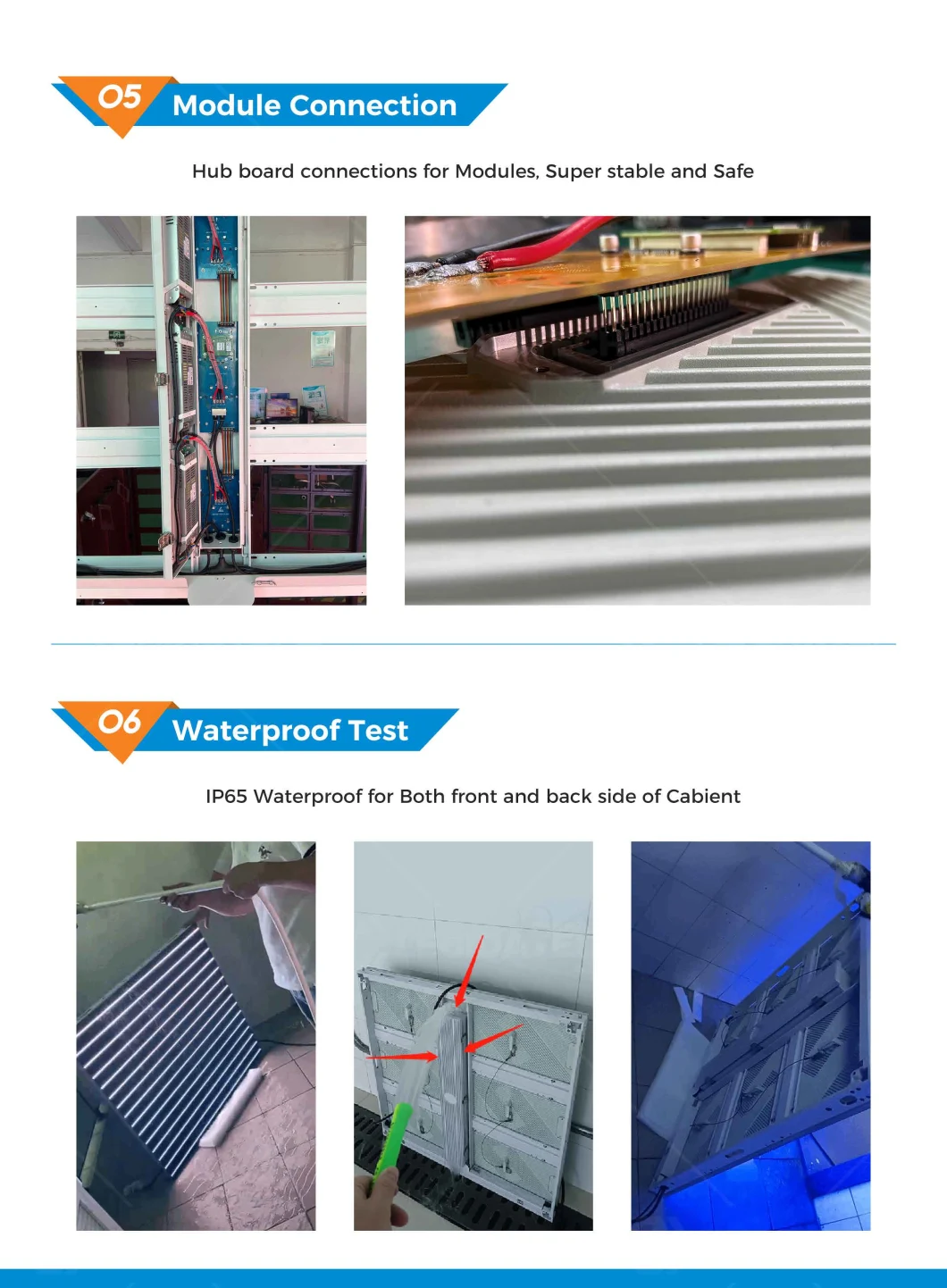 Glasses-Free 3D IP65 Outdoor P5 P6 P8 P10 LED Screen Advertising Full Color LED Display Wall Magnesium 960 X 960mm LED Video Wall Panel