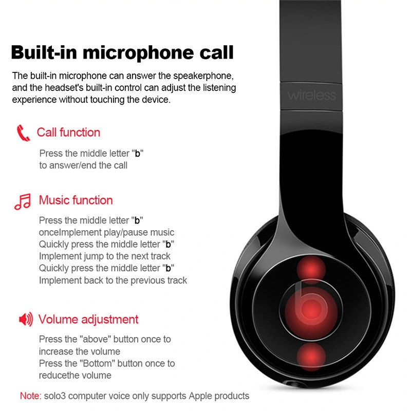 Wireless Bluetooth Earphone Noise-Cancelling Bluetooth Heaphone/Music Headband Headphones