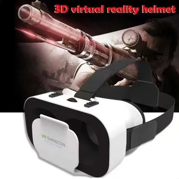 G05 Vr Shinecon Vr Glasses Universal Virtual Reality Glasses for Mobile Games 360 HD Movies Compatible with 4.7-6.53′′ Smartphone