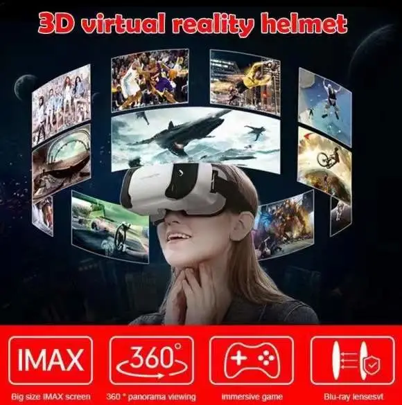 G05 Vr Shinecon Vr Glasses Universal Virtual Reality Glasses for Mobile Games 360 HD Movies Compatible with 4.7-6.53′′ Smartphone