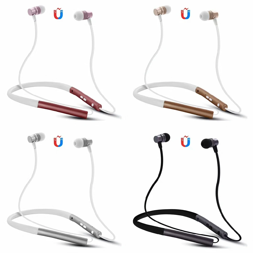 New Arrival Neckband Magnetic Sensor Switch Bluetooth Earphone