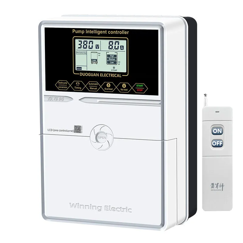 Regolatore remoto automatico del livello dell'acqua per la pompa di raccolta