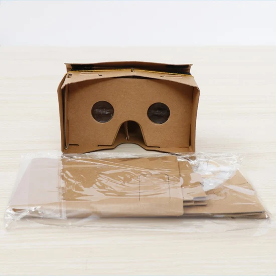 Versione completa della stampa a colori Google Cardboard Vr Telefono cellulare 3D Occhiali 3D per realtà virtuale Plus Hard